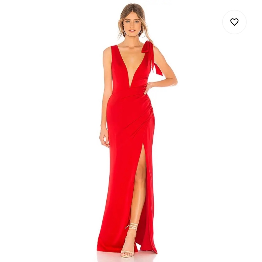 Lovers + Friends Patrick Gown in Red